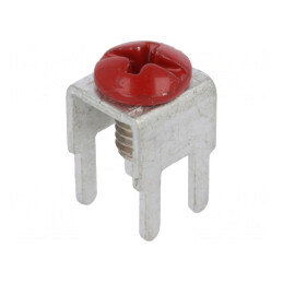 Terminal cu Șurub THT Roșu Drept | Electronic-mag.ro | Componente Electronice