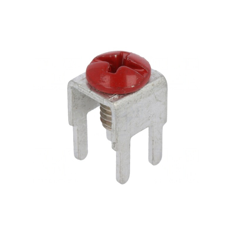 Terminal cu Șurub THT Roșu Drept | Electronic-mag.ro | Componente Electronice