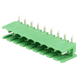 Regletă de conexiuni 5mm 9 piste 90° | Electronic-mag.ro | Componente Electronice
