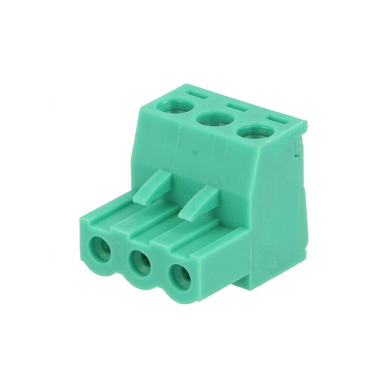 Regletă de Conexiuni Deconectabilă 5mm 3 Piste Drept Mufă | Electronic-mag.ro | Componente Electronice