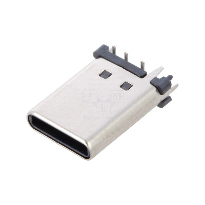 Mufă USB C Verticală 6 PIN SMT 3A | Electronic-mag.ro | Componente Electronice