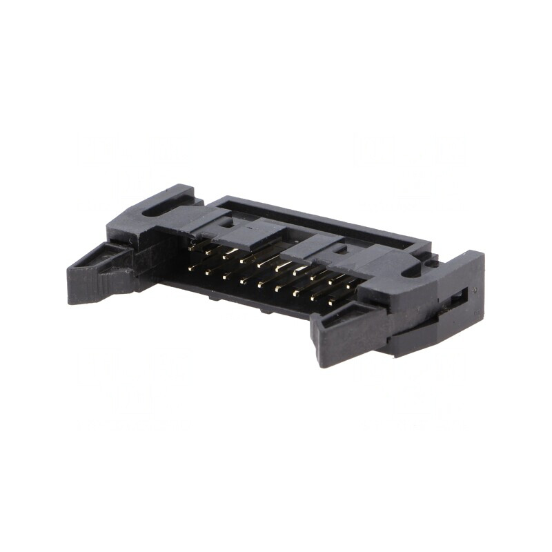 Conector IDC 20P cu Ejector 2.54mm Negru | Electronic-mag.ro | Componente Electronice
