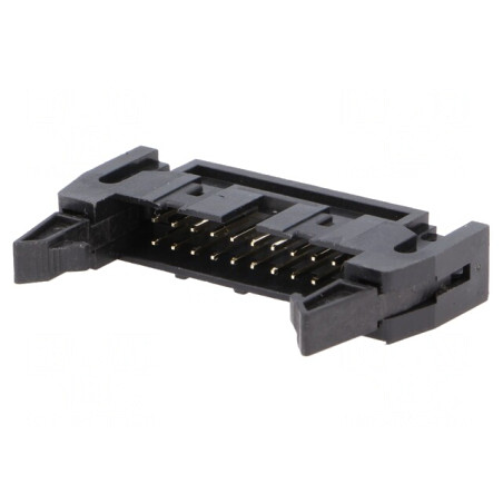 Conector IDC 20P cu Ejector 2.54mm Negru | Electronic-mag.ro | Componente Electronice