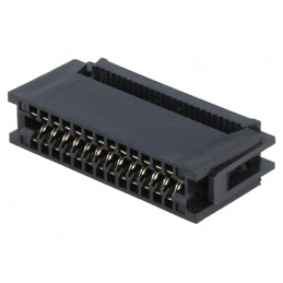 Conector IDC 26 pini pentru cablu-bandă 1,27mm gold flash | Electronic-mag.ro | Componente Electronice