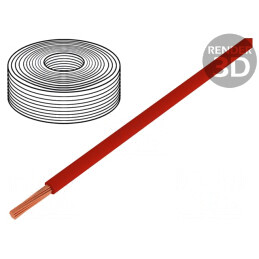 Cablu Electric Flexible Cupru 1,5mm² Roșu 450/750V | Electronic-mag.ro | Componente Electronice