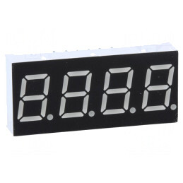 Afișaj LED 7 Segmente 9,91mm 4 Digiti Roșu | Electronic-mag.ro | Componente Electronice