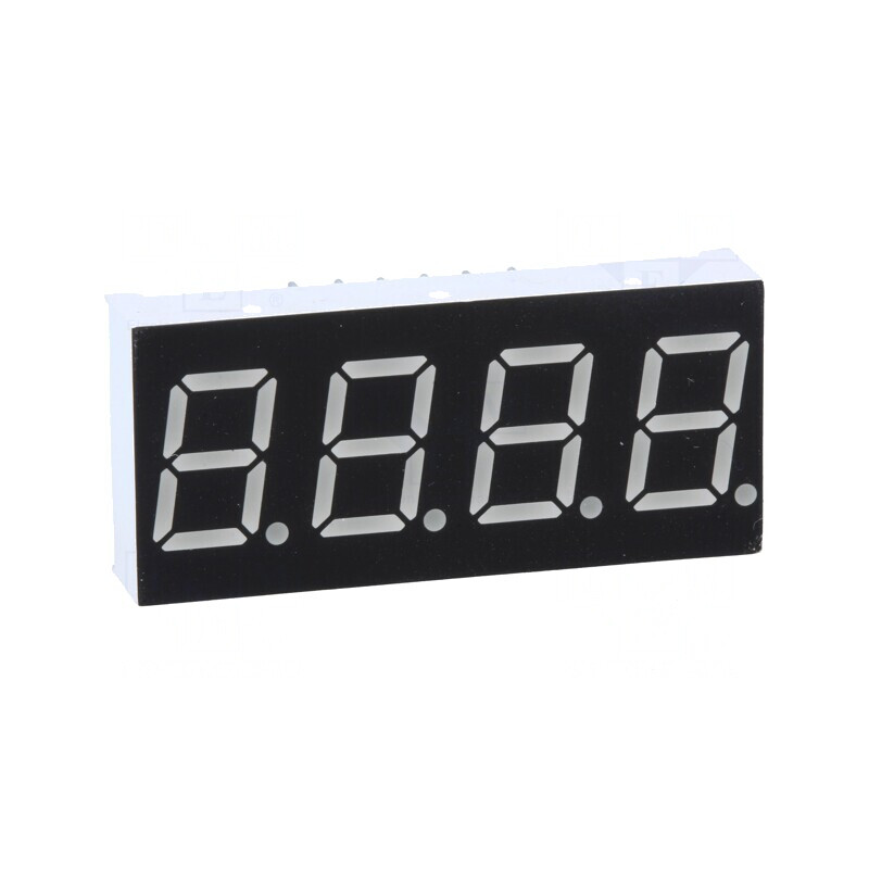 Afișaj LED 7 Segmente 9,91mm 4 Digiti Roșu | Electronic-mag.ro | Componente Electronice