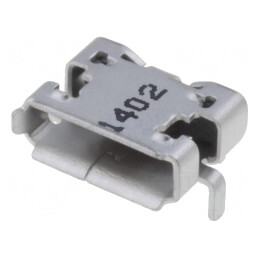 Soclu USB micro SMT orizontal USB 2.0 aurit | Electronic-mag.ro | Componente Electronice