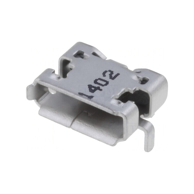 Soclu USB micro SMT orizontal USB 2.0 aurit | Electronic-mag.ro | Componente Electronice