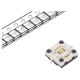 Microîntrerupător TACT SPST-NO 0,05A 12V SMT LED