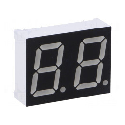 Afișaj LED 7 Segmente 14,2mm Ambră 2 Digite | Electronic-mag.ro | Componente Electronice