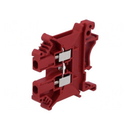 Conector de îmbinare șine 0,2-2,5mm2 2 borne roșu | Electronic-mag.ro | Componente Electronice