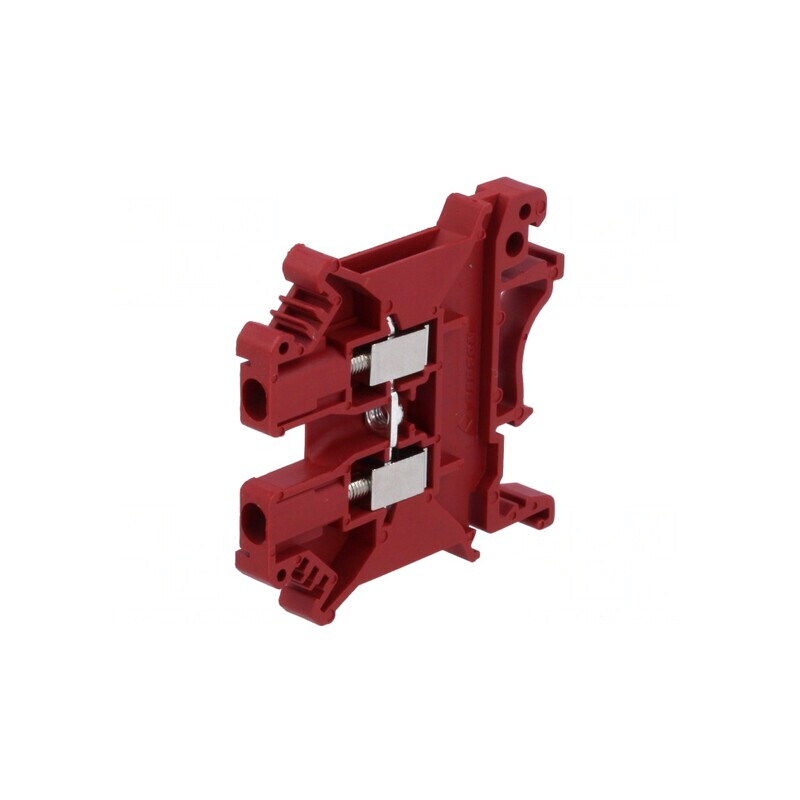 Conector de îmbinare șine 0,2-2,5mm2 2 borne roșu | Electronic-mag.ro | Componente Electronice