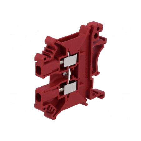 Conector de îmbinare șine 0,2-2,5mm2 2 borne roșu | Electronic-mag.ro | Componente Electronice