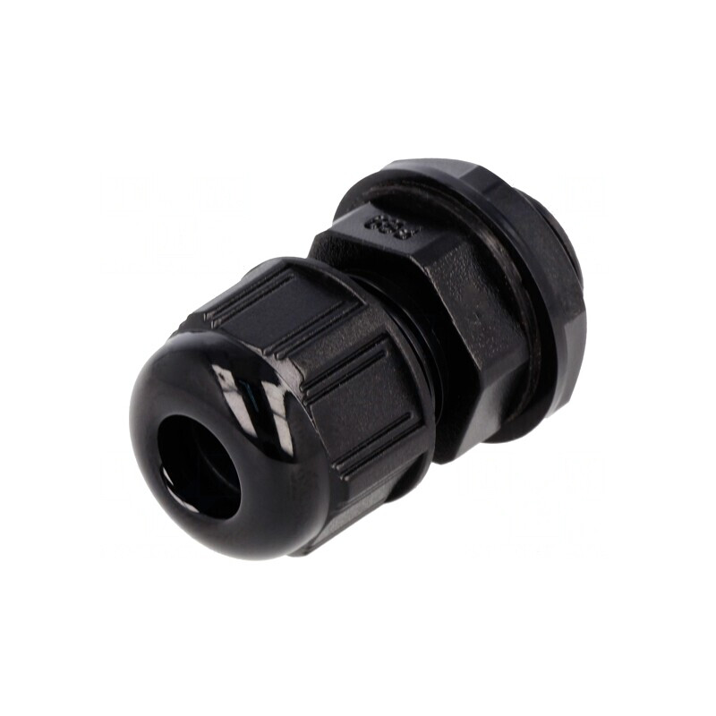 Garnitură Etanșare PG9 Poliamidă Neagră IP68 | Electronic-mag.ro | Componente Electronice