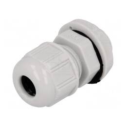 Garnitură etanșare PG9 IP68 poliamidă gri UL94V-2 | Electronic-mag.ro | Componente Electronice