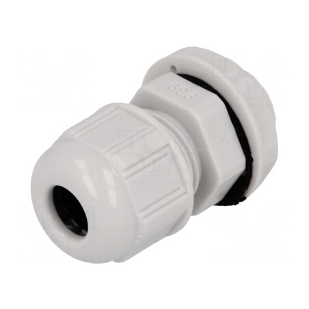 Garnitură etanșare PG9 IP68 poliamidă gri UL94V-2 | Electronic-mag.ro | Componente Electronice