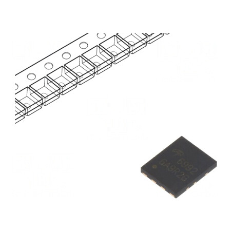 N-MOSFET Tranzistor Unipolar 30V 67A 18W DFN5x6D x2 | Electronic-mag.ro | Componente Electronice
