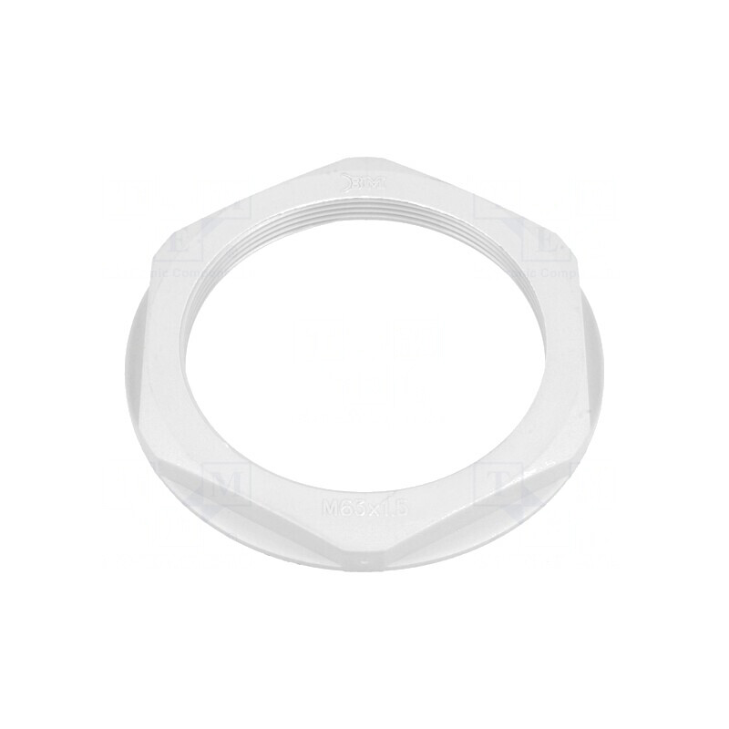 Piuliță Poliamidă M63 Gri 75mm Pas 1,5 | Electronic-mag.ro | Componente Electronice