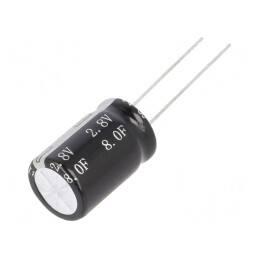 Supercondensator THT 8F 2.8V 12.5x20mm | Electronic-mag.ro | Componente Electronice