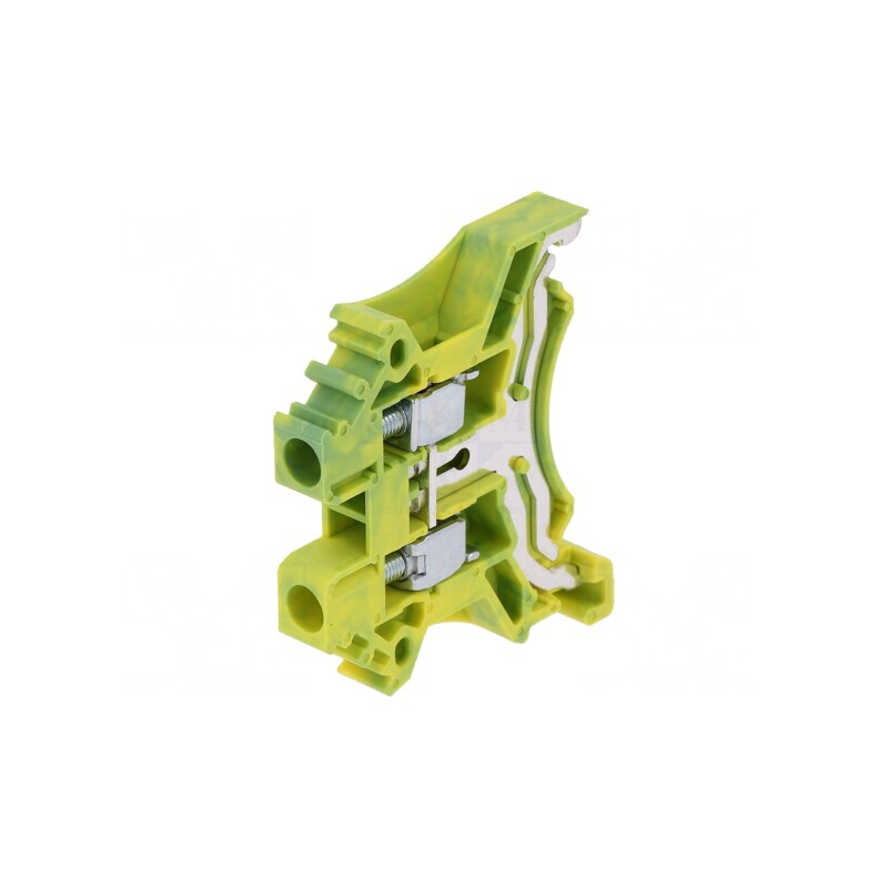 Borne Îmbinare Șine 0,5-4mm2 2P Galben-Verde | Electronic-mag.ro | Componente Electronice