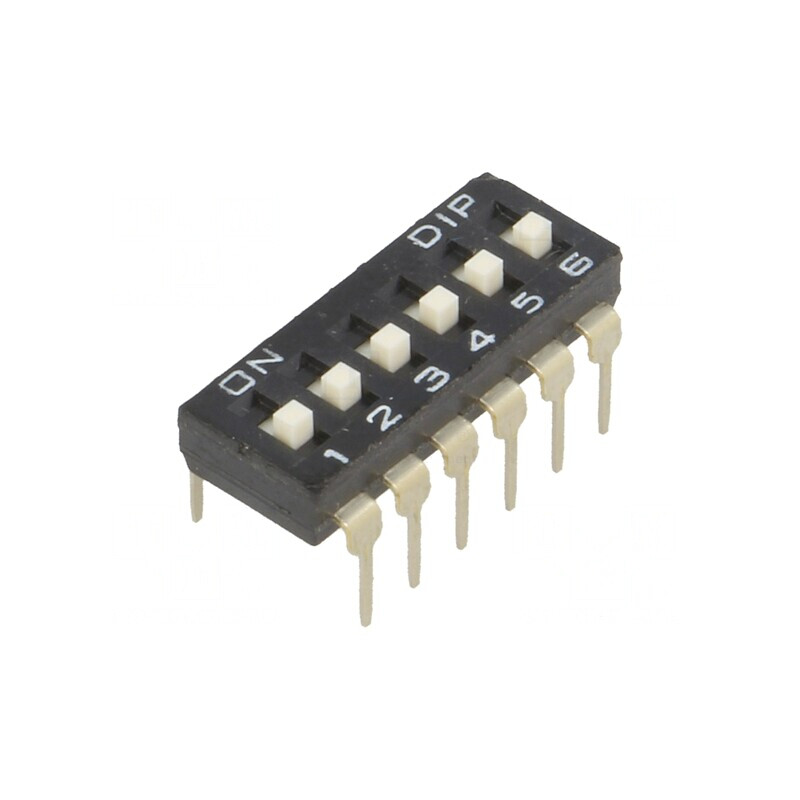 Comutator DIP-SWITCH 6 Secțiuni ON-OFF 24VDC | Electronic-mag.ro | Componente Electronice Comutator DIP-SWITCH 6 Secțiuni ON-OFF 24VDC | Electronic-mag.ro | Componente Electronice