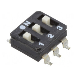 Comutator DIP-SWITCH 3 Secțiuni OFF-ON 24VDC | Electronic-mag.ro | Componente Electronice