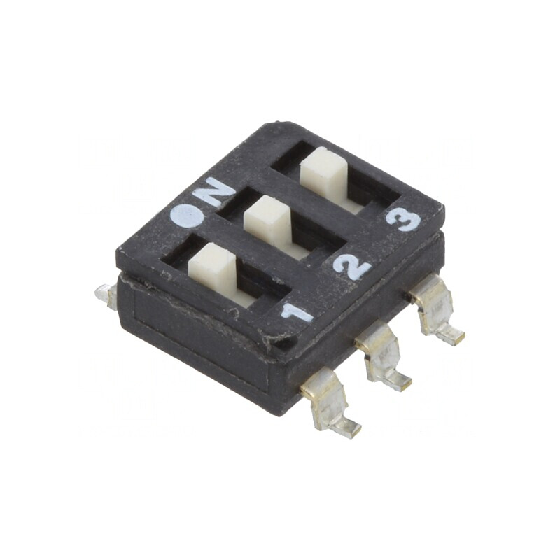 Comutator DIP-SWITCH 3 Secțiuni OFF-ON 24VDC | Electronic-mag.ro | Componente Electronice