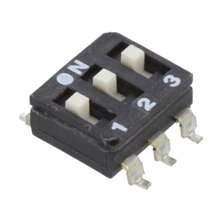 Comutator DIP-SWITCH 3 Secțiuni OFF-ON 24VDC | Electronic-mag.ro | Componente Electronice
