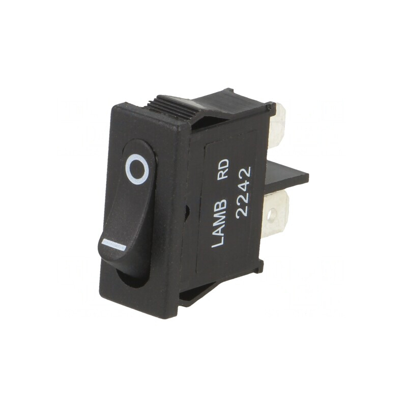 Comutator Bascule ON-OFF 6A 250V Negru | Electronic-mag.ro | Componente Electronice