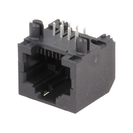 Soclu RJ45 Cat5 8P8C THT | Electronic-mag.ro | Componente Electronice