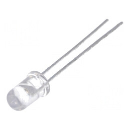 LED 5mm Ambră 5500-9300mcd 30° Convex | Electronic-mag.ro | Componente Electronice