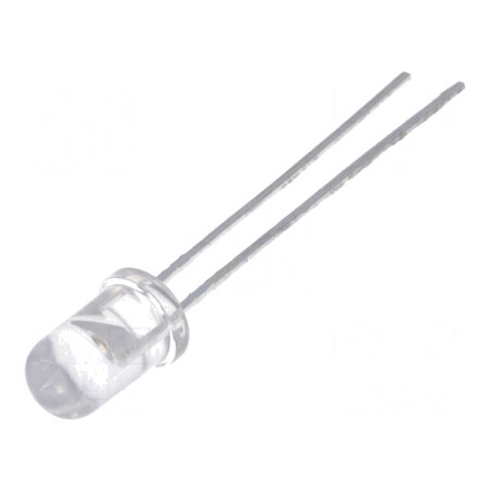 LED 5mm Ambră 5500-9300mcd 30° Convex | Electronic-mag.ro | Componente Electronice