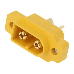 Soclu Alimentare DC XT60 30A 500V Galben | Electronic-mag.ro | Componente Electronice