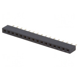 Soclu pini mamă 16 pini 2,54mm THT aurit | Electronic-mag.ro | Componente Electronice