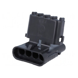 Conector cablu-cablu Weather Pack mufă tată PIN 4 | Electronic-mag.ro | Componente Electronice