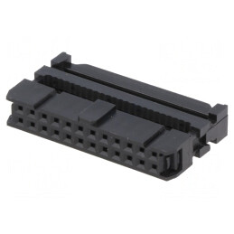 Mufă IDC Mamă 24-PIN Neagră 1,27mm | Electronic-mag.ro | Componente Electronice