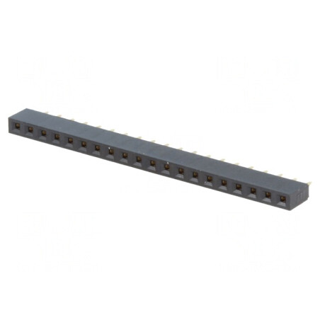 Soclu pini mamă 20 pini 2,54mm THT aurit | Electronic-mag.ro | Componente Electronice