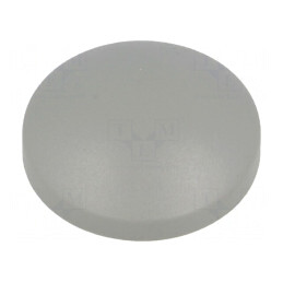 Tastă rotundă gri din plastic | Electronic-mag.ro | Componente Electronice