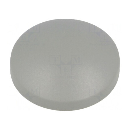 Tastă rotundă gri din plastic | Electronic-mag.ro | Componente Electronice