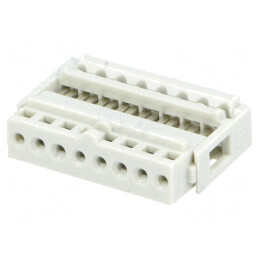 Mufă IDC mamă 8 pini THT 2,54mm cositorit | Electronic-mag.ro | Componente Electronice