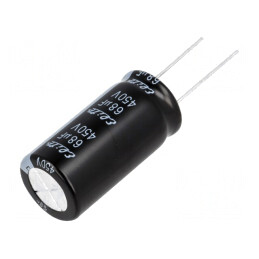 Condensator Electrolitic THT 68uF 450V 18x35.5mm | Electronic-mag.ro | Componente Electronice