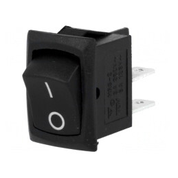 Rocker Switch ON-OFF 3A 250VAC Black | Electronic-mag.ro | Componente Electronice