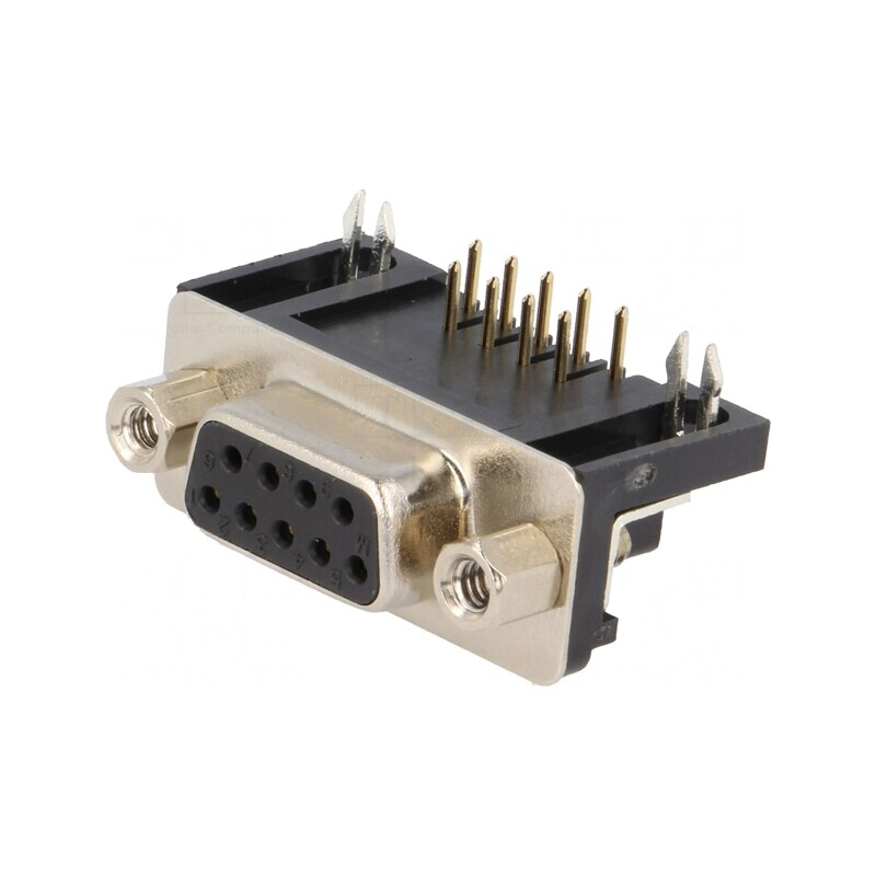Conector D-Sub 9P Soclu Mamă 90° THT | Electronic-mag.ro | Componente Electronice