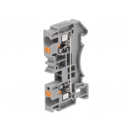 Conector Îmbinare Șine 0,2-6mm2 1 Piste 2 Borne Gri 6,2mm | Electronic-mag.ro | Componente Electronice