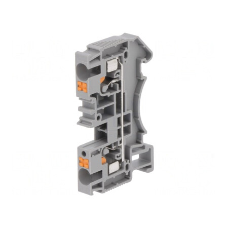 Conector Îmbinare Șine 0,2-6mm2 1 Piste 2 Borne Gri 6,2mm | Electronic-mag.ro | Componente Electronice
