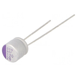 Condensator Polimeric 120uF 20V THT | Electronic-mag.ro | Componente Electronice