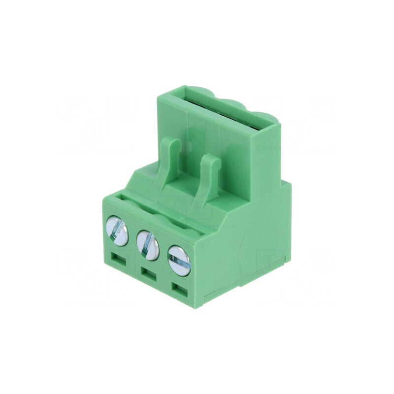 Regletă de Conexiuni Deconectabilă 5mm 3 Piste Drept Mufă | Electronic-mag.ro | Componente Electronice