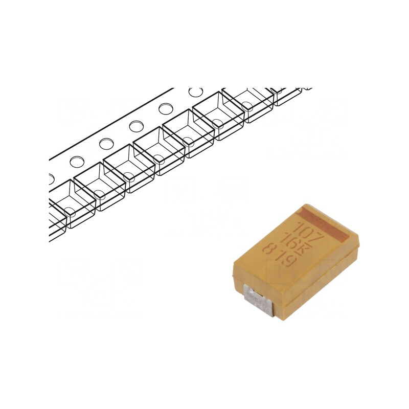 Condensator tantal low ESR 100uF 16V SMD 2917 | Electronic-mag.ro | Componente Electronice
