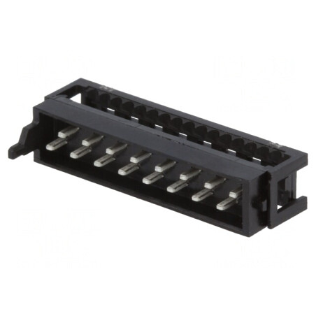 Mufă tată Micro-MaTch IDC pentru cablu-banda 1,27mm 16 pini | Electronic-mag.ro | Componente Electronice